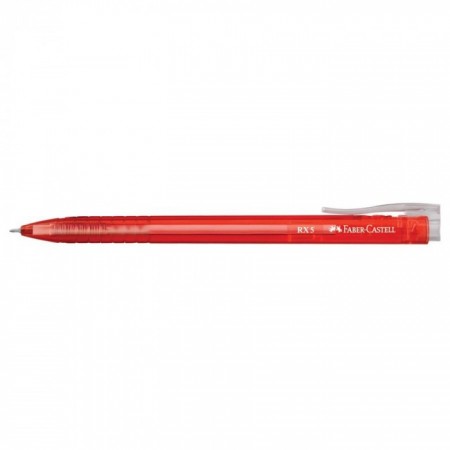 RX5 Ball Pen, Needle Point 0.5mm Tip, Red